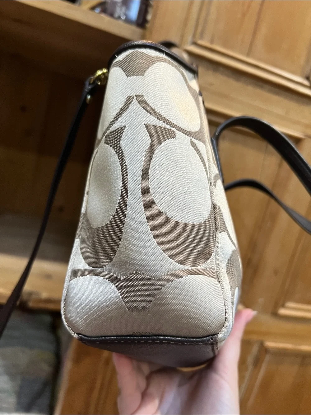 Coach Taylor Signature Mini Tote/Crossbody